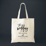 Chic Hand Lettered Wedding Weekend Canvas tas<br><div class="desc">Deze moderne en gepersonaliseerde canvas tassen zijn geweldig,  net als de gunsten of welkomstzakken voor je bruiloft.</div>