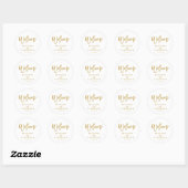 Chic Hand Lettered Wedding Welcome Sticker (Vel)