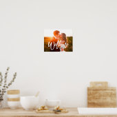 Chic Hand Lettered Welkome Poster van de Foto (Keuken)