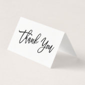 Chic handgeschreven bedankkaart kaart (Voorkant)