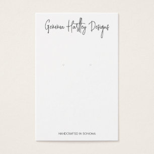 Chic Handgeschreven Manuscript die de Kaarten van Visitekaartje