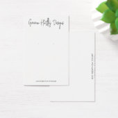 Chic Handgeschreven Manuscript die de Kaarten van  Visitekaartje (Bureau)