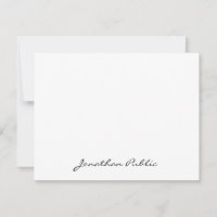 Chic Handgeschreven Script Name Text Simple Design