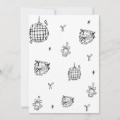 Chic handgetekende 30e verjaardagsfeestje kaart (Achterkant)