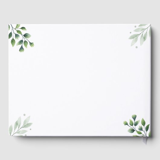 Chic Handwritten Photo Guest Book Gastenboek (Achterkant)