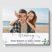 Chic Handwritten Photo Guest Book Gastenboek (Voorkant)