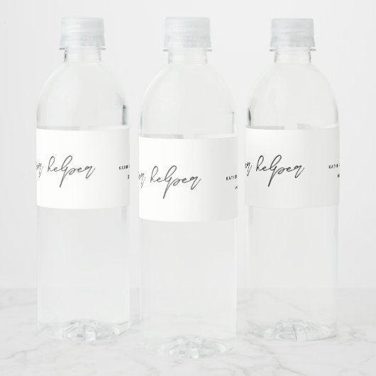 Chic Hangover Helper Waterfles Etiket (Flessen)