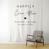 Chic Happily Ever After Crème Trouw Wandkleed (In situ)