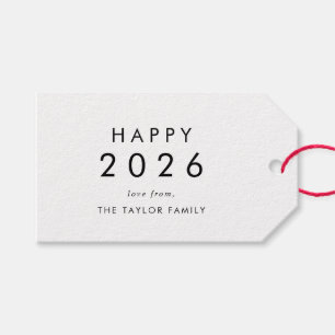 Chic Happy 2025 Nieuwjaar Familie Vakantie Gift La Cadeaulabel