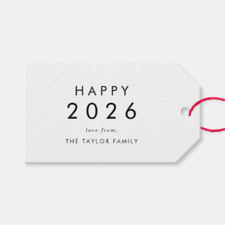 Chic Happy 2025 Nieuwjaar Familie Vakantie Gift La Cadeaulabel