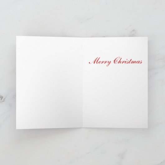 Chic Happy Holiday modern kerstfeest wreate Feestdagen Kaart (Binnen)