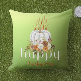 Chic Happy Thanksgiving Pompoen Herfst Bloemen Gro Buitenkussen