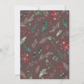 Chic Hart Script 2 Foto Merry Christmas Kaart (Achterkant)