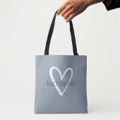 Chic Heart, aangepast usty Blue Tote Bag