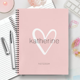 Chic Heart Blush Roze Notitieboek