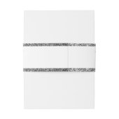 Chic Heart Monogram Trouwdag Uitnodigingen Wikkel (Achterkant Voorbeeld)