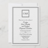 Chic hedendaags 2 Weddenschap Kaart (Voorkant)