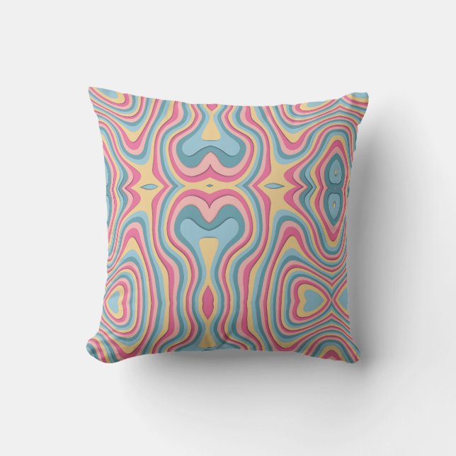 Chic Hedendaags Abstract Kussen (Voorkant)