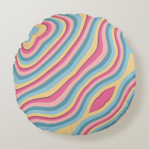 Chic Hedendaags Abstract Ronde Kussen