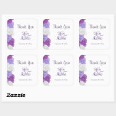 Chic Heirloom Rozen Trouw Bedankt Vierkante Sticker (Vel)