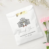 Chic herfst schuur dank je wedding bedankzakje (Gezegeld)