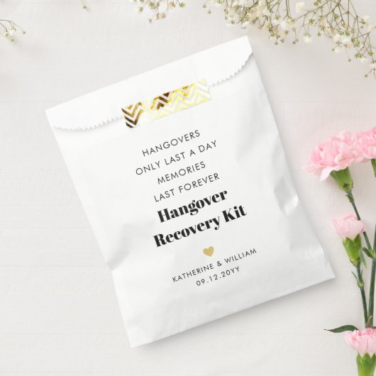 Chic-herinneringen vorige keer Hangover Recovery K Bedankzakje (Gezegeld)