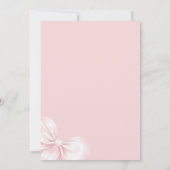 Chic het binden van de knoop bruids douche uitnodi kaart (Achterkant)