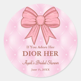 Chic High End Parfum Theme Pink Party Favoriet Ronde Sticker