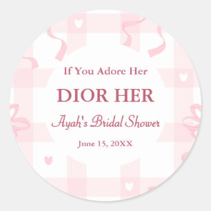 Chic High End Parfum Theme Pink Party Favoriet Ronde Sticker