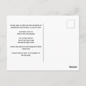 Chic High School Reunion Party Uitnodiging (Achterkant)