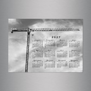 Chic hijskraan constructie foto 2027 kalender magn