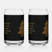 Chic Holiday Leopard Tree Design Blikvorm Glas (Rechts)