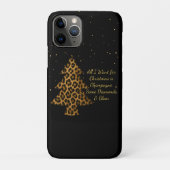 Chic Holiday Leopard Tree Design Case-Mate iPhone Case (Achterkant)