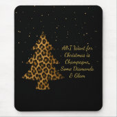 Chic Holiday Leopard Tree Design Muismat (Voorkant)