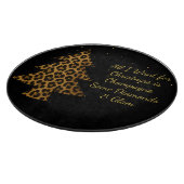 Chic Holiday Leopard Tree Design Snijplank (Hoek)