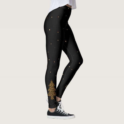 Chic Holiday Leopard Tree Leggings (Rechts)