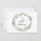 Chic Holly Berry & Leaves Wreatft Certificate (Voorkant)