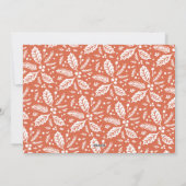 Chic Holly Lijst met Kerstmis Feestdagenkaart (Achterkant)