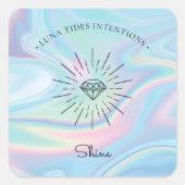 Chic Holographic Magical Inention Candles Label (Voorkant)