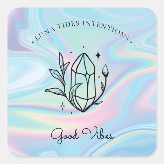 Chic Holographic Magical Inention Candles Label (Voorkant)