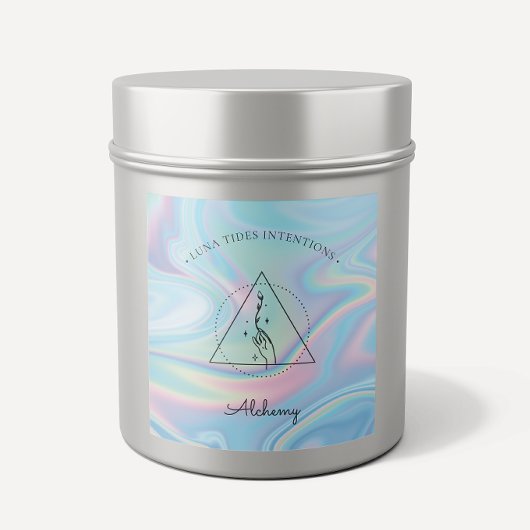 Chic Holographic Magical Inention Candles Label