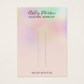 Chic holographic ombre jewells hair clip display visitekaartje (Voorkant)