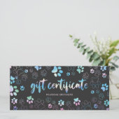 Chic Holographic Paw Print Dog Groomer CadeauKaart (Staand voorkant)