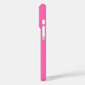 Chic Hot Pink Custom Name Script Case-Mate iPhone Case (Achterkant / Links)