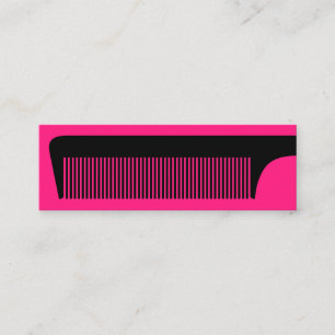 Chic Hot Pink Haarstylist Mini Visitekaartje