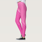 Chic Hot Pink onder Pink Banded Print Leggings (Links)
