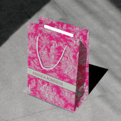 Chic  hot pink toile de jouy medium cadeauzakje