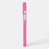 Chic Hot Roze Aangepaste Naam Script iPhone Hoesje (Linkerkant)