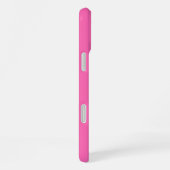 Chic Hot Roze Aangepaste Naam Script iPhone Hoesje (Rechterkant)