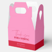 Chic Hot Roze Rode Verjaardag Dank u Bedankdoosjes (Geopend)